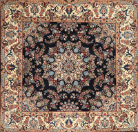 Machine Washable Traditional Bakers Brown Rug, wshtr1695
