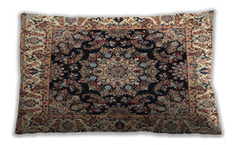 Traditional Classic Rectangular Bakers Brown Lumbar Throw Pillow, 13 inch by 19 inch, lbtr1695