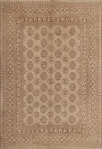 Machine Washable Traditional Light Brown Rug, wshtr1697