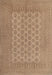 Machine Washable Traditional Light Brown Rug, wshtr1697