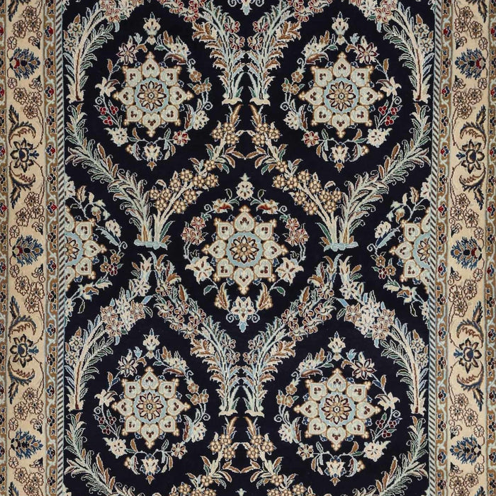 Traditional Charcoal Black Persian Rug, tr1698
