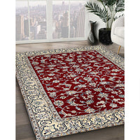 Traditional Saffron Red Persian Rug, tr1699