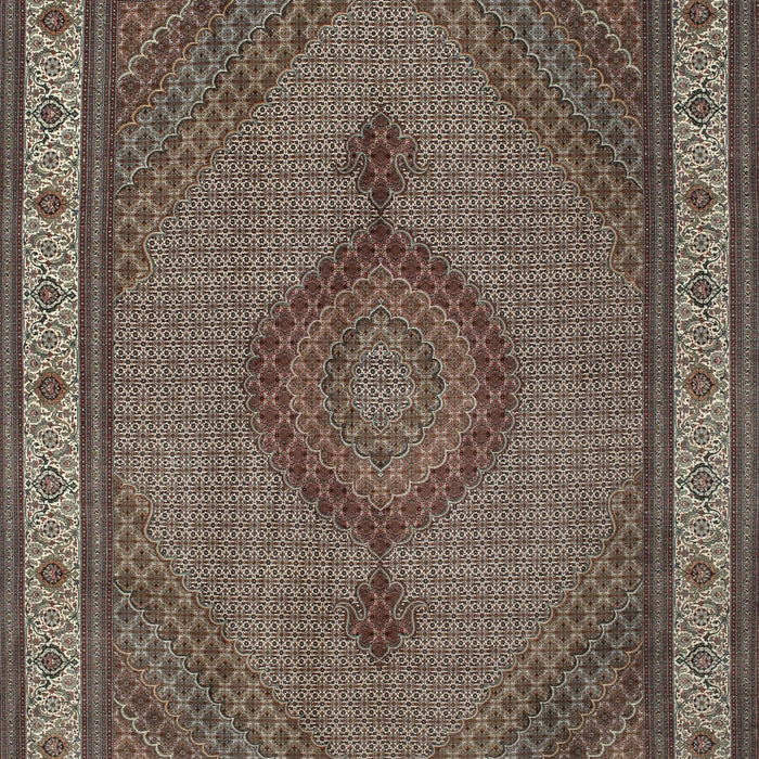 Machine Washable Traditional Dark Brown Rug, wshtr16