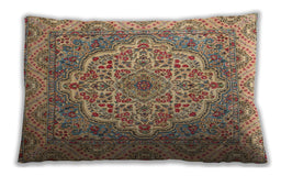 Traditional Classic Rectangular Sienna Brown Lumbar Throw Pillow, 13 inch by 19 inch, lbtr1700