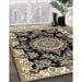 Machine Washable Traditional Charcoal Black Rug in a Family Room, wshtr1701