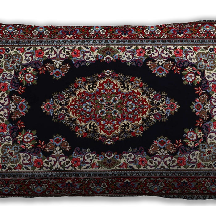 Traditional Classic Rectangular Dark Scarlet Red Lumbar Throw Pillow, 13 inch by 19 inch, lbtr1703