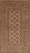 Machine Washable Traditional Saddle Brown Rug, wshtr1708