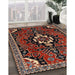 Machine Washable Traditional Dark Almond Brown Rug in a Family Room, wshtr1709