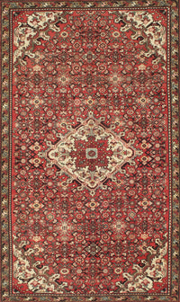 Machine Washable Traditional Tomato Red Rug, wshtr170