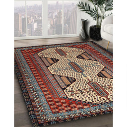 Traditional Brown Persian Rug in Family Room, tr1710