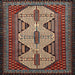 Square Traditional Brown Persian Rug, tr1710