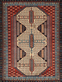 Machine Washable Traditional Brown Rug, wshtr1710