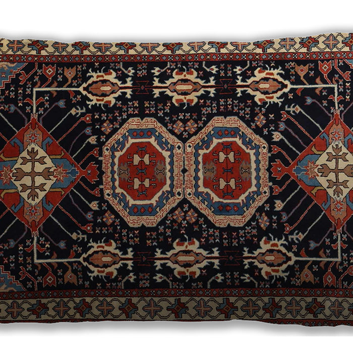 Traditional Classic Rectangular Dark Almond Brown Lumbar Throw Pillow, 13 inch by 19 inch, lbtr1711