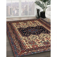 Traditional Dark Almond Brown Persian Rug, tr1712