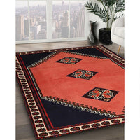 Traditional Deep Red Southwestern Rug, tr1715