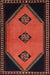 Traditional Deep Red Southwestern Rug, tr1715