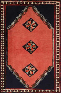 Machine Washable Traditional Deep Red Rug, wshtr1715