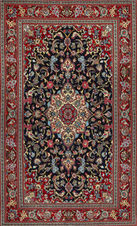 Machine Washable Traditional Dark Almond Brown Rug, wshtr1717