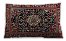 Traditional Classic Rectangular Dark Almond Brown Lumbar Throw Pillow, 13 inch by 19 inch, lbtr1717