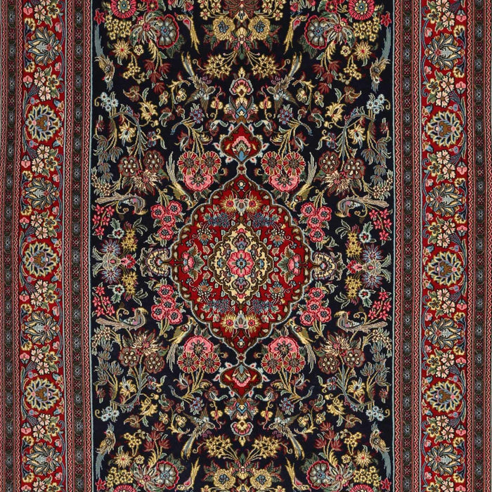 Traditional Dark Almond Brown Medallion Rug, tr1719