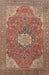 Traditional Brown Red Medallion Rug, tr171