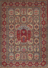 Machine Washable Traditional Saffron Red Rug, wshtr1720