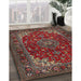 Machine Washable Traditional Saffron Red Rug in a Family Room, wshtr1722