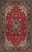 Traditional Saffron Red Medallion Rug, tr1722