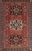 Machine Washable Traditional Dark Almond Brown Rug, wshtr1723