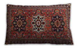 Traditional Classic Rectangular Dark Almond Brown Lumbar Throw Pillow, 13 inch by 19 inch, lbtr1723