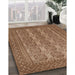 Machine Washable Traditional Saddle Brown Rug in a Family Room, wshtr1724