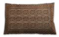 Traditional Classic Rectangular Saddle Brown Lumbar Throw Pillow, 13 inch by 19 inch, lbtr1724