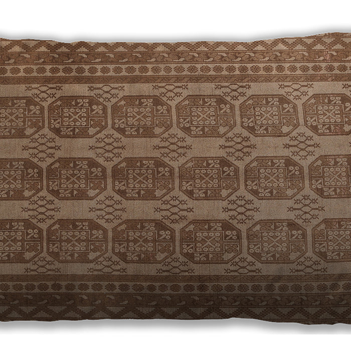 Traditional Classic Rectangular Saddle Brown Lumbar Throw Pillow, 13 inch by 19 inch, lbtr1724