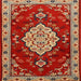 Square Traditional Red Persian Rug, tr1725