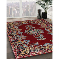 Traditional Dark Almond Brown Persian Rug, tr1726