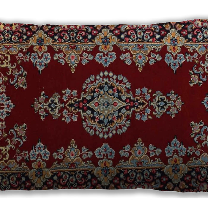 Traditional Classic Rectangular Dark Almond Brown Lumbar Throw Pillow, 13 inch by 19 inch, lbtr1726