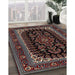 Traditional Army Brown Persian Rug in Family Room, tr1728