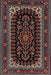 Machine Washable Traditional Army Brown Rug, wshtr1728