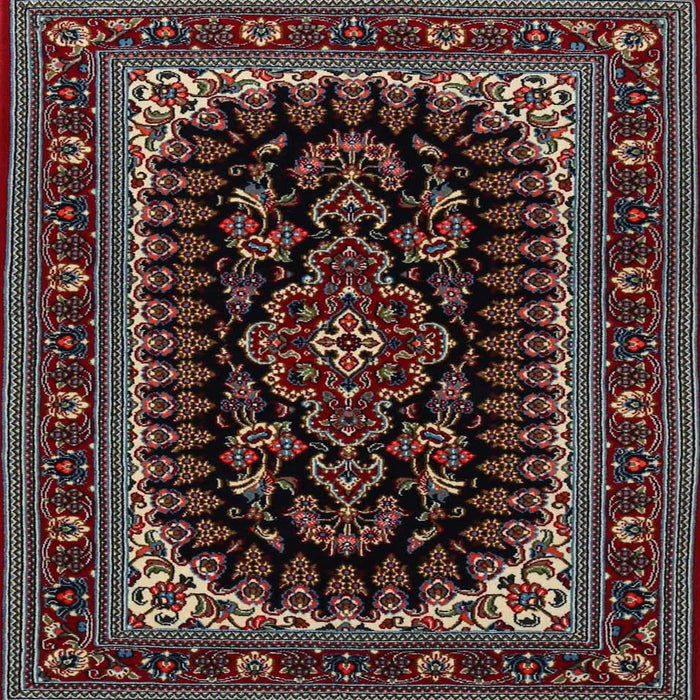 Square Traditional Army Brown Persian Rug, tr1728