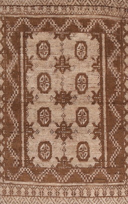 Machine Washable Traditional Saddle Brown Rug, wshtr1730