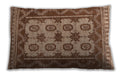 Traditional Classic Rectangular Saddle Brown Lumbar Throw Pillow, 13 inch by 19 inch, lbtr1730