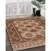 Traditional Saddle Brown Southwestern Rug in Family Room, tr1730