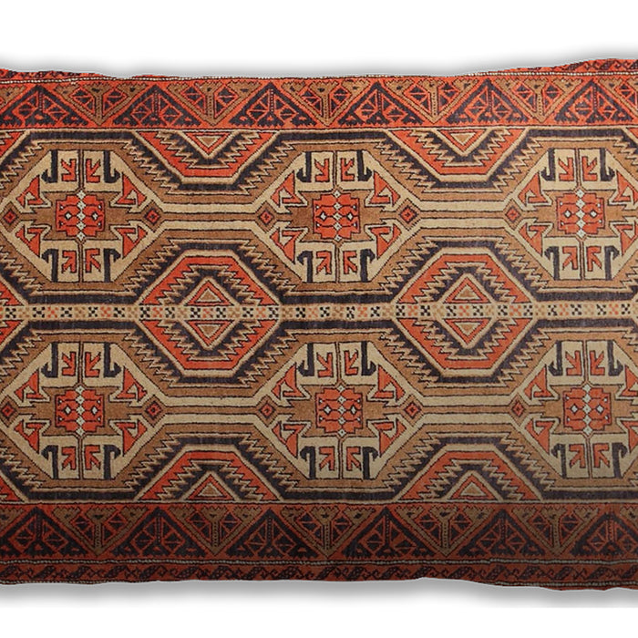 Traditional Classic Rectangular Mango Orange Lumbar Throw Pillow, 13 inch by 19 inch, lbtr1732