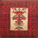 Square Traditional Red Persian Rug, tr1733