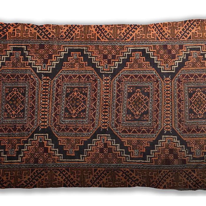 Traditional Classic Rectangular Bronze Brown Lumbar Throw Pillow, 13 inch by 19 inch, lbtr1735