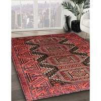 Traditional Cherry Red Persian Rug, tr1736