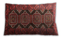 Traditional Classic Rectangular Cherry Red Lumbar Throw Pillow, 13 inch by 19 inch, lbtr1736