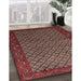 Machine Washable Traditional Saffron Red Rug in a Family Room, wshtr1737