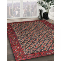 Traditional Saffron Red Persian Rug, tr1737