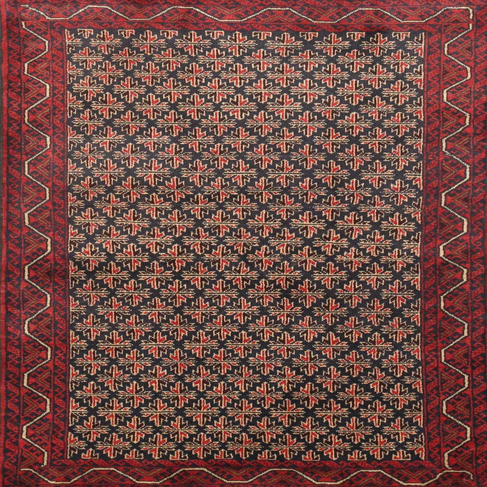 Round Machine Washable Traditional Saffron Red Rug, wshtr1737